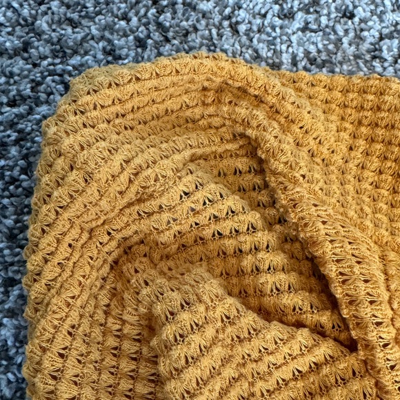 Mustard Yellow Open Sweater in Size Small - Picture 5 of 5